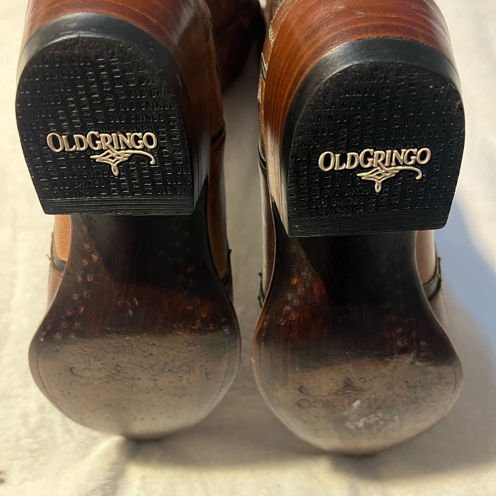 Old Gringo Brown and Red Heeled Boots Golondritas - Picture 5 of 5